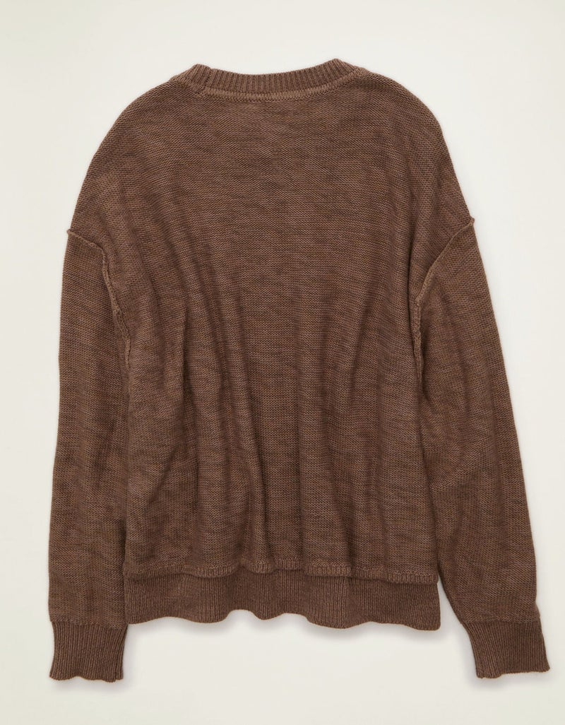 American Eagle AE Oversized Crew Neck Sweater - Image 2