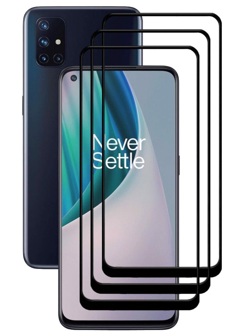 ACLIX 3 Pieces Antistatic ESD Dustproof Premium Quality High Definition Tempered Glass Screen Protector Designed For OnePlus Nord N10 5G - Image 1