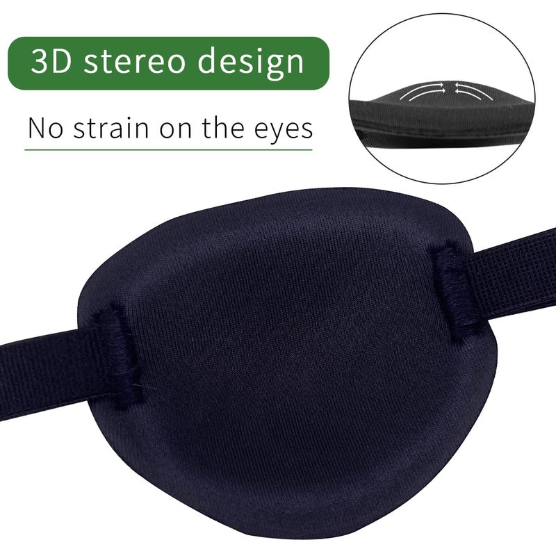 KOMIDK Single Eye Patch for Right Eyes Amblyopia Lazy Eye Patches for adults kids - Image 3