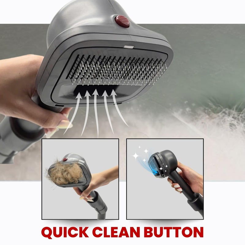 ENUKYCOM Pet Hair Grooming Brush Vacuum Attachment for Dyson V7 V8 V10 V11 V15/Big Ball/V6 DC58 DC59, Compatible with Shark NV501/HV322/HV301 Miele 1-3/8'' & Small Shop Vacs 1.25" â€“ Cat/Dog Grooming Brush - Image 5