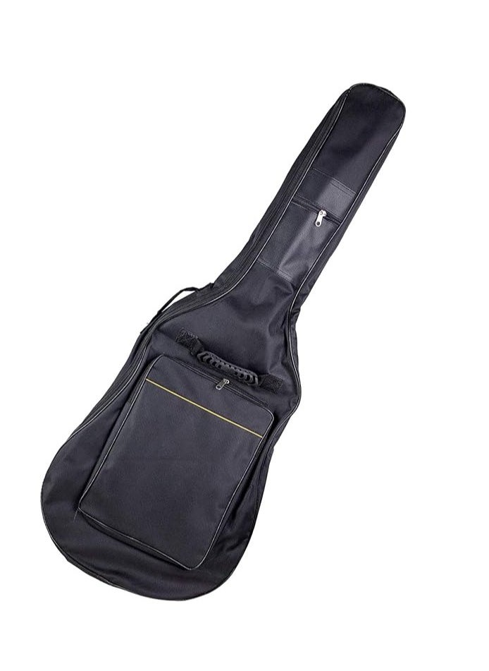 Generic Black Full Size Padded Protective Classical Acoustic Guitar Back Bag Carry CASE Dual Adjustable Shoulder Strap Giutar CASE GIG Bag with Back Hanger  - Image 2