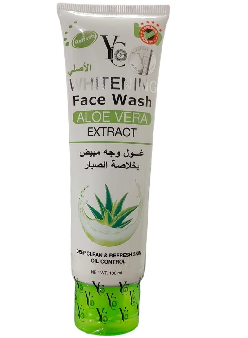 واي سي غسول الوجه المبيض بخلاصة الصبار 100 مل