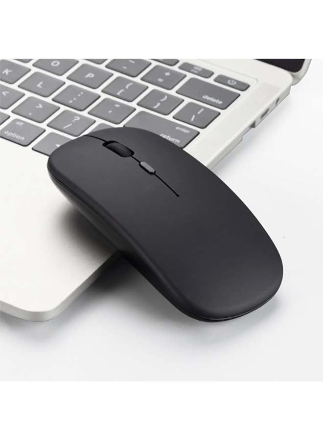 Wireless Mouse, Matte Black, Slim Rechargeable Wireless Silent Mouse, 2.4G Portable USB Optical Wireless Computer Mouse with USB Receiver - Image 5