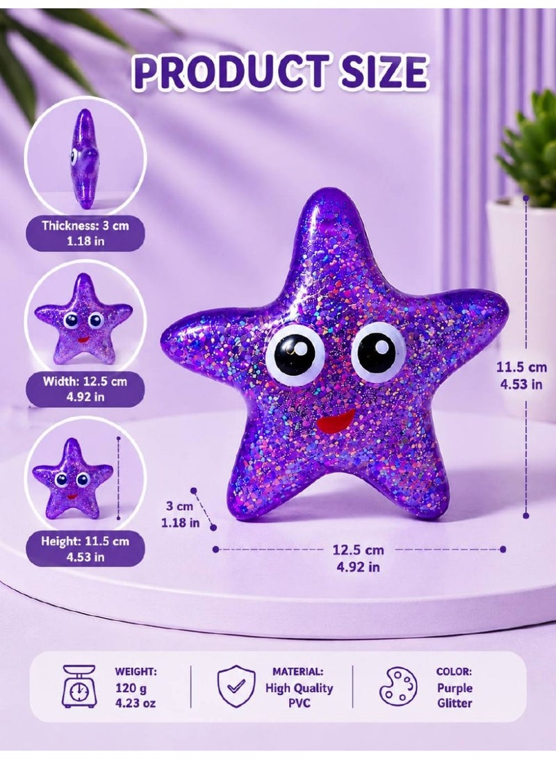 نيدوه Starfish Stress Balls,Toy That Changes Color in Sun,Soft Star Shape Stress Relief Stretch and Squeeze Stress Toys for Autism Kid Adults  Valentine Day Gift - Image 3