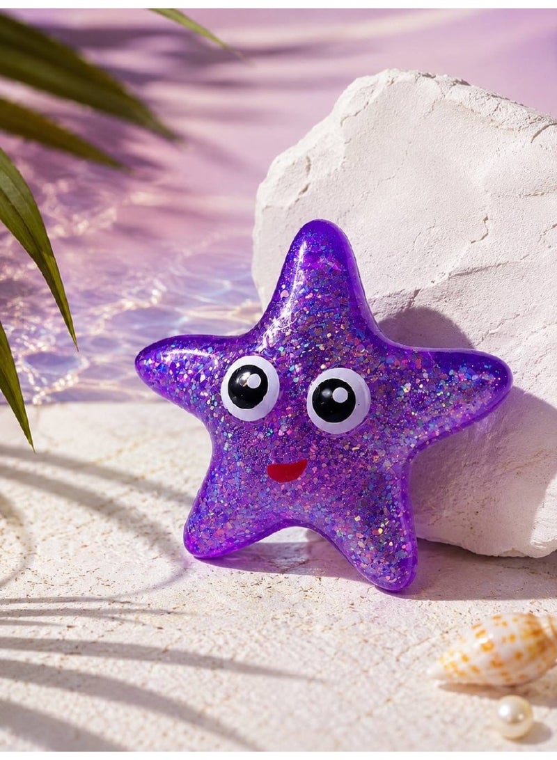 نيدوه Starfish Stress Balls,Toy That Changes Color in Sun,Soft Star Shape Stress Relief Stretch and Squeeze Stress Toys for Autism Kid Adults  Valentine Day Gift - Image 2