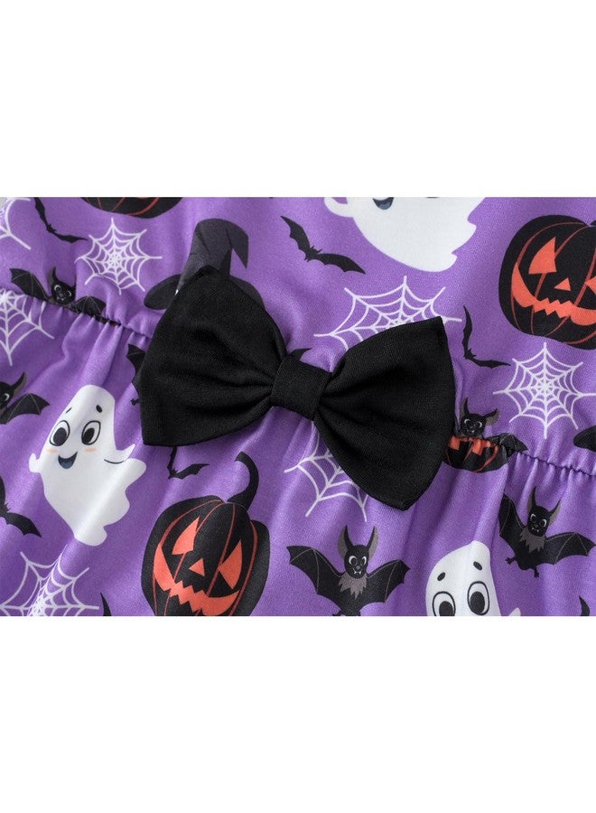 Yekaty Little 4T 5T Girls Clothes Halloween Costume Outfits Long sleeve Shits and Pants Set with Bowknot - Image 3