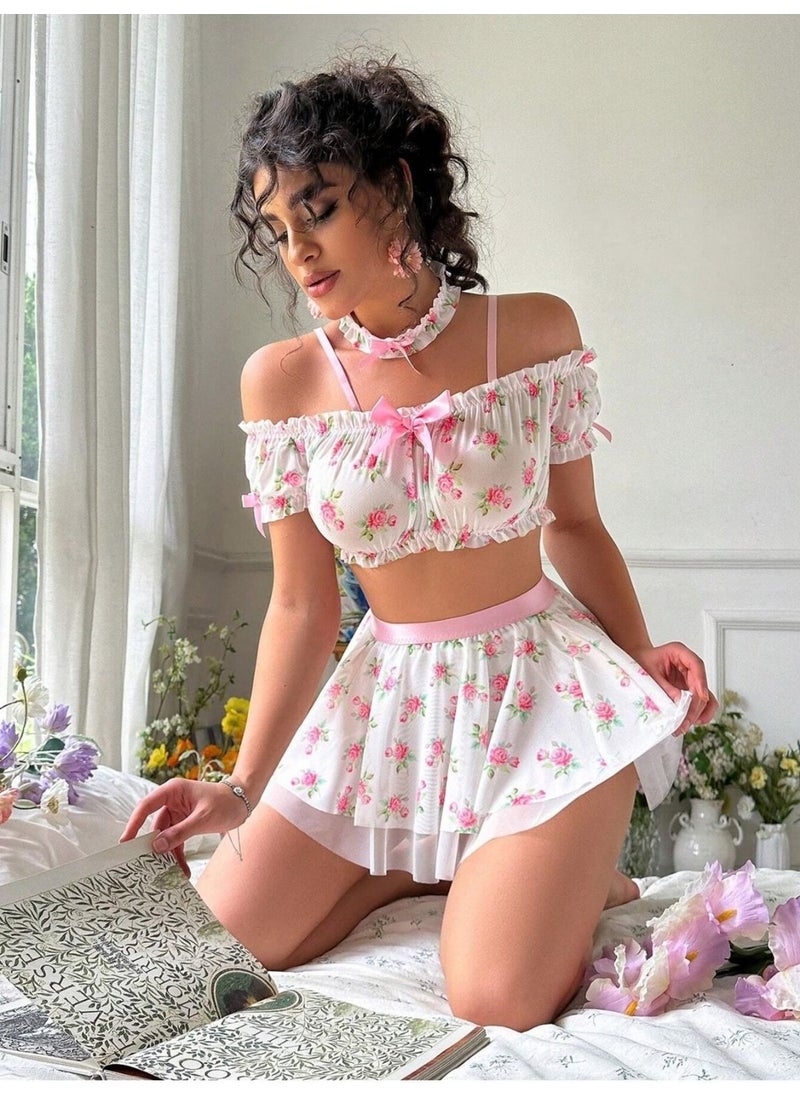 Romantic 4 Piece Printed Lingerie Set - pzsku/ZC6E2EA1E479684EBB917Z/45/_/1740652477/6e1f9be9-09cc-43f2-b2a7-7680695e2e5b