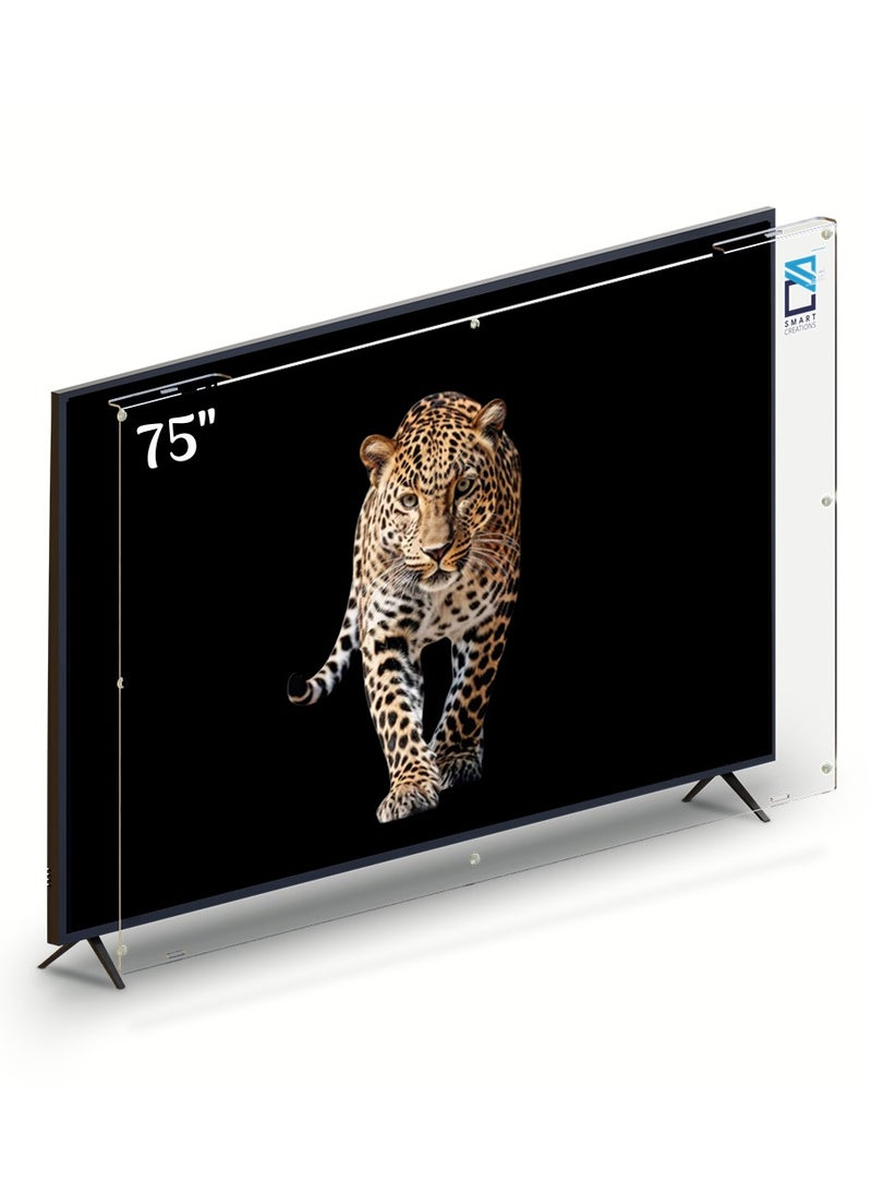 SC - 75 Inch TV Screen Protector Shatterproof High Quality Anti-Blue Ray Anti-Ray Eye Protector Removable Waterproof - Image 1