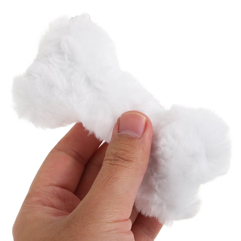 5pcs Cute Bone Shaped Plush Keychain Ornaments for Dog Bone Plush Key Holder for Backpack Bag and Keyring Accessories - Image 3