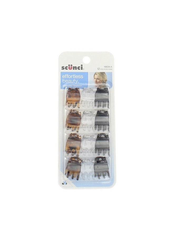 Scunci - Scnc Jaw Clips Chky Size 12Pc Scnc Jaw Clips Chky 12Pc - Image 1