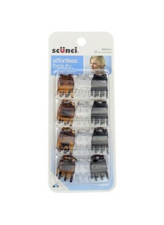 Scunci Scnc Jaw Clips Chky Size 12Pc Scnc Jaw Clips Chky 12Pc  - Image 3