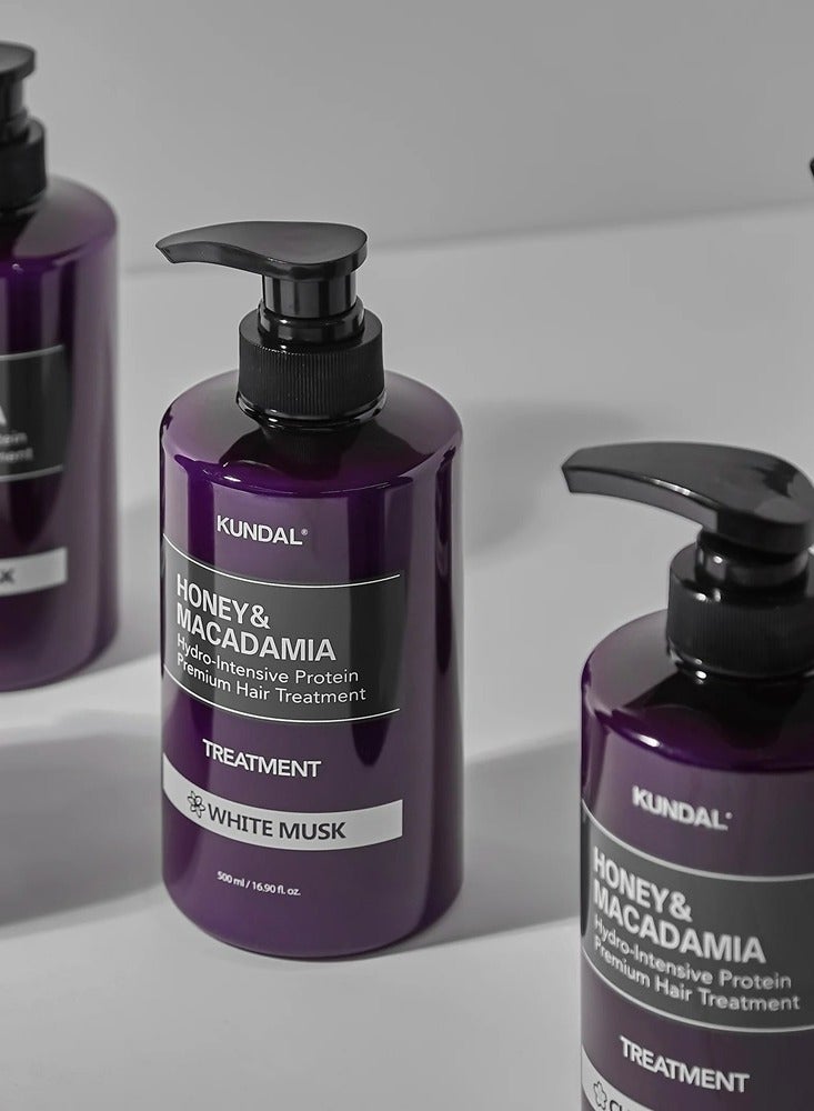 KUNDAL Honey and Macadamia Hydro-Intensive Protein Premium Hair Treatment Fuzzy Navel 500 mL - Image 3