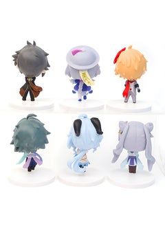GROIC 6 Pcs/Set Genshin Impact Figure Toys Collectible Doll Set Anime Statues Anime Creative Gift Character Model Toy Anime Figure Genshin Impact Collection Action Toy Set  - Image 3