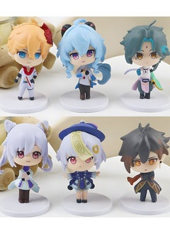 GROIC 6 Pcs/Set Genshin Impact Figure Toys Collectible Doll Set Anime Statues Anime Creative Gift Character Model Toy Anime Figure Genshin Impact Collection Action Toy Set  - Image 5