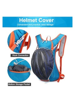 erorex Hydration Backpack with 2L Water Bladder Lightweight Water Backpack Thermal Insulated Tactical Backpack Rucksack for Hiking Running Camping Skiing Cycling (Blue)  - Image 2