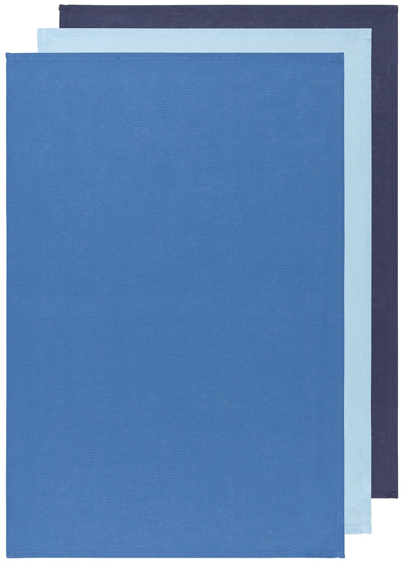 Now Designs Floursack Kitchen Dish Towels Moon/Cool Blue/Indigo 20 x 30in, Set of 3, 1 ea, (911421aa) - Image 2