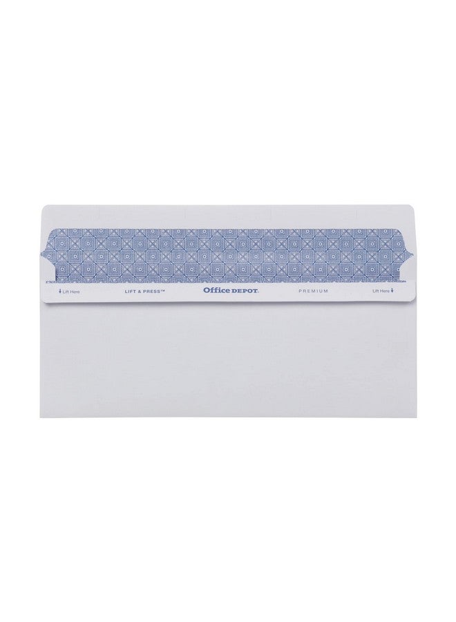 Office Depot Lift Press(Tm) Premium Envelopes, #10 (4 1/8In. X 9 1/2In.), 100% Recycled, White, Pack Of 100, 76100 - Image 3