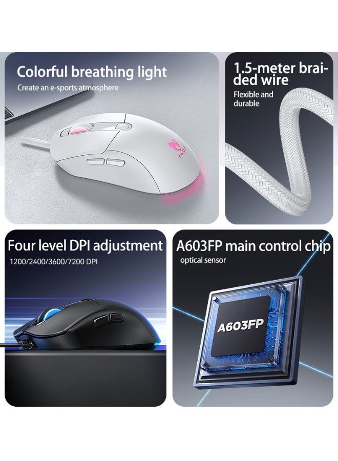 T-WOLF G550 Gaming Mouse Anti-Slip Sticker Pad - Image 3