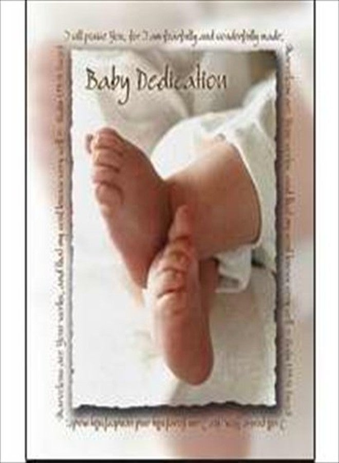 Premium Full-Color Baby Dedication Certificate - Pack of 6, 5″ × 7″ Folded, KJV (3 John 4) - Elegant Keepsake for Dedication Ceremonies