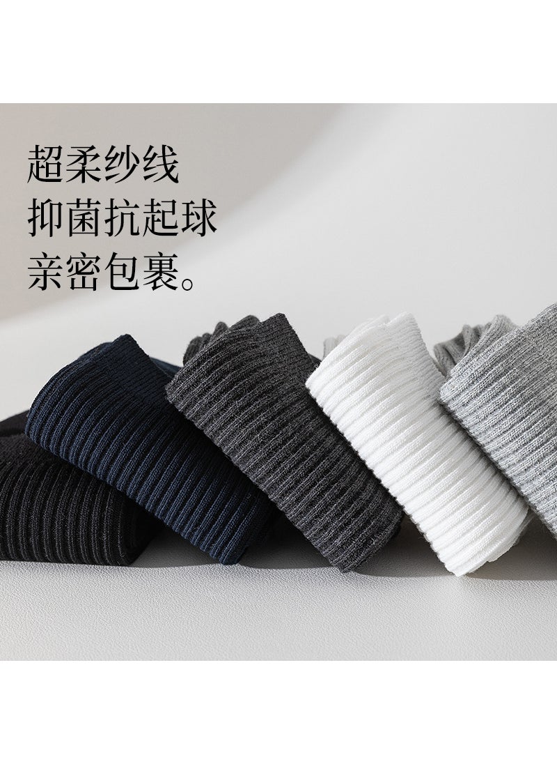 Generic - Cotton Business Socks Mens Breathable Mid-Calf Black - Image 1