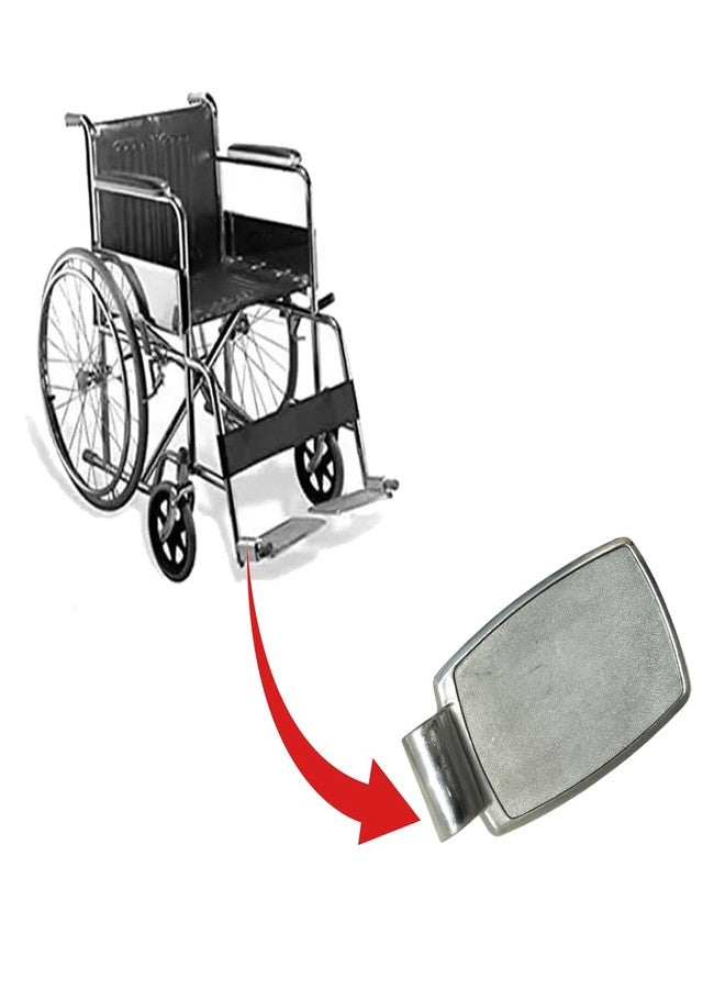 eOnekart Premium Imported Universal Wheelchair Footrest - Replacement Adjustable Aluminium Footplate | Easy Install Enhance Comfort & Mobility Support (Pack of 2) - Image 4