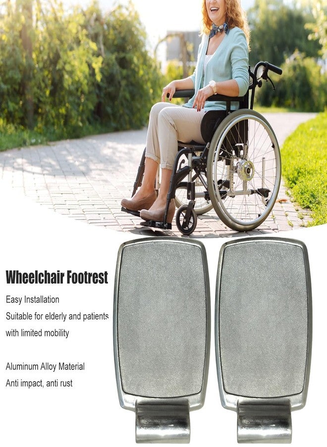 eOnekart Premium Imported Universal Wheelchair Footrest - Replacement Adjustable Aluminium Footplate | Easy Install Enhance Comfort & Mobility Support (Pack of 2) - Image 3