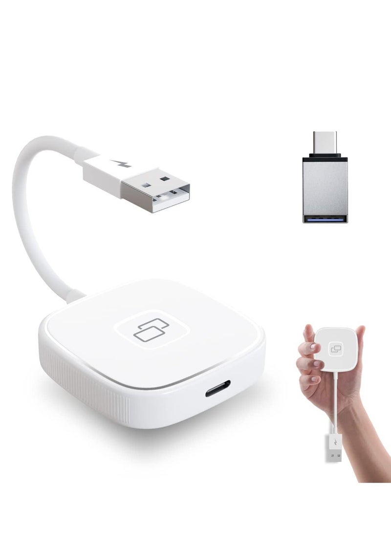 SYOSI CarMirror Carplay Adapter, for Apple Wired Converter with Cable, Plug&Play, Real-Time Transmission of Mobile Phone Screen to Enjoy All APP, Music, Navigation, Video(Square) - Image 1