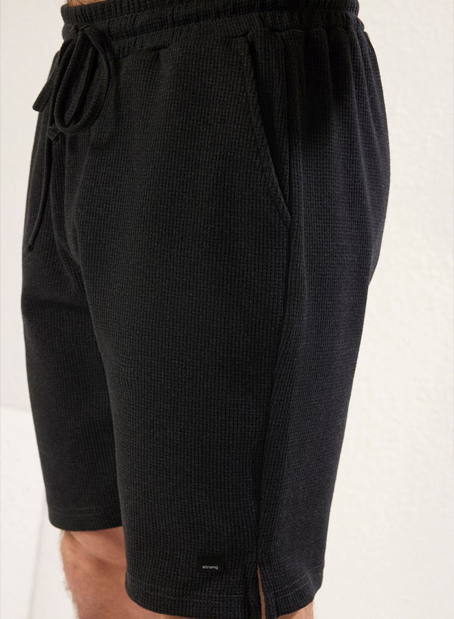 trendyol Regular/Normal Cut Textured Fabric Label Polo Collar Thick Tracksuit Set - Image 5