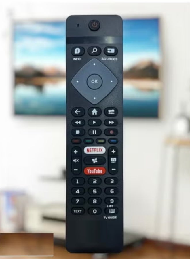 Smart TV Remote Control – Universal Replacement Remote for Smart LCD, LED TVs – Black, No Programming Required, Full Functionality, Easy to Use - Image 1