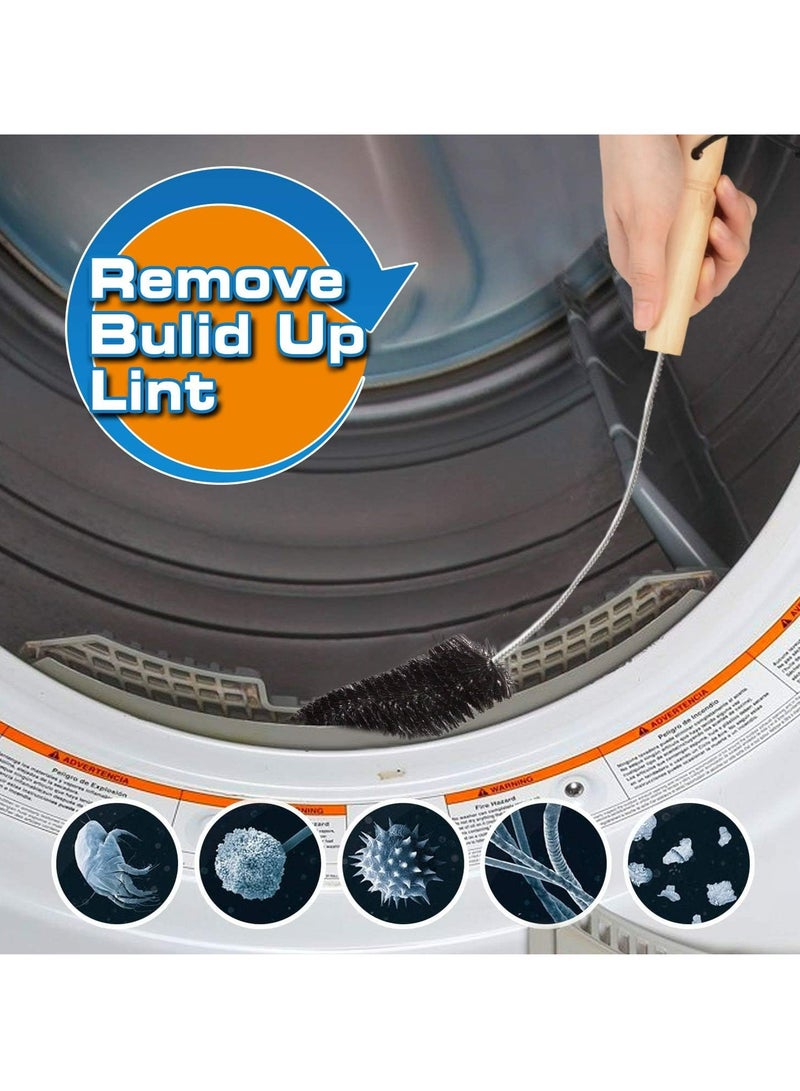 Loquat 2 Pack Dryer Vent Cleaner Kit Dryer Lint Brush Vent Trap Cleaner Long Flexible - Image 5