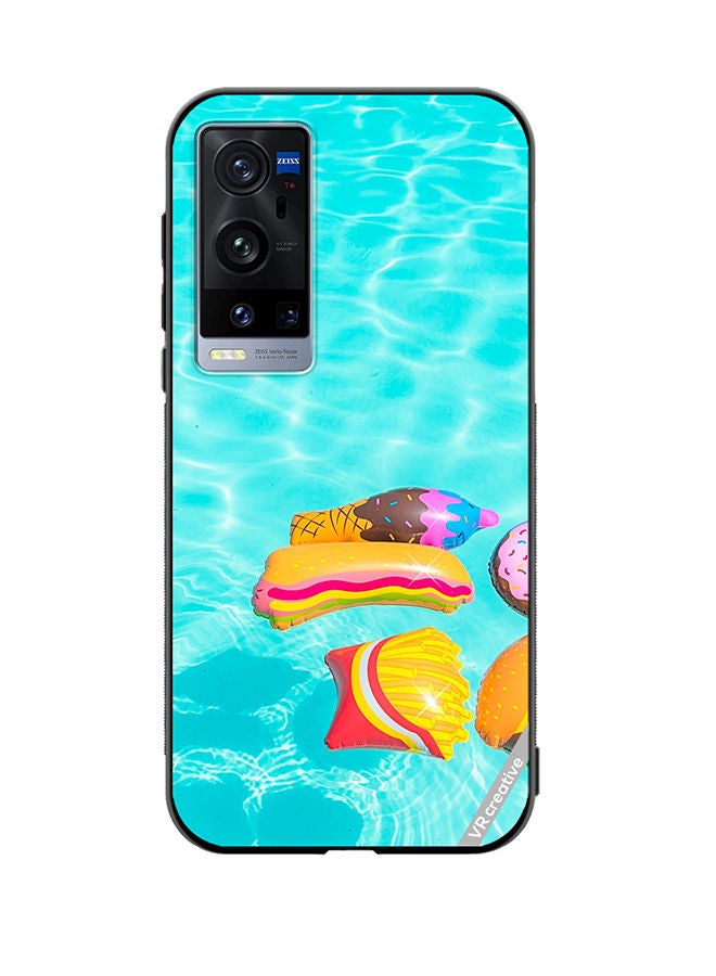 VR CREATIVE Protective Case Cover For Vivo X60 Pro Plus Food Chill Design Multicolour - Image 1