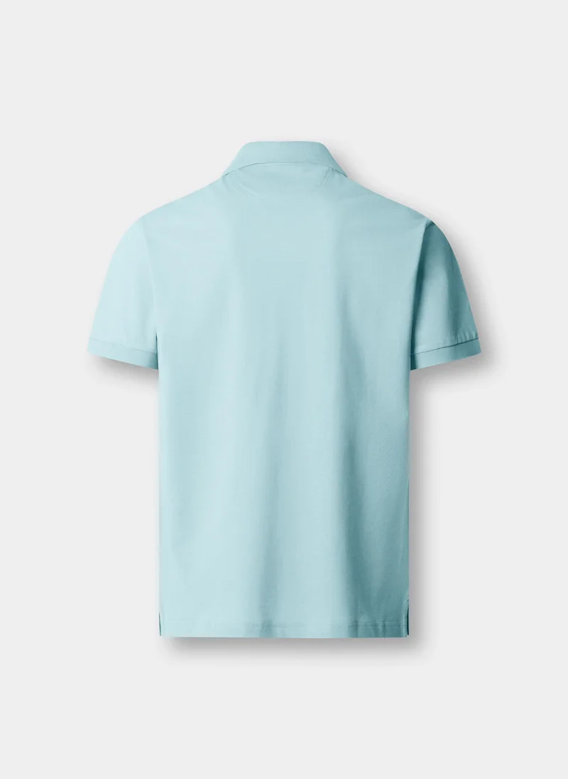 Hackett Slim Fit Short Sleeve Logo Pique Polo