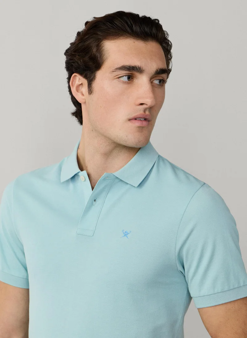 Hackett  Slim Fit Short Sleeve Logo Pique Polo for Men | Best Price UAE