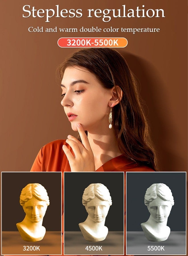 DUNISO Handheld RGB Tube Light with 2m Tripod LED Video Light Wand 3200K-5500K Dimmable 9 Colorful Lighting Effects for Vlog Live Streaming Product Portrait Photography - Image 3