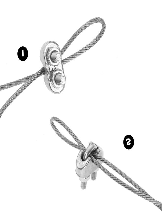 Yetaha 316 3mm 4 Pcs Simplex Duplex Egg Shape U Bolt Steel Wire Grip Grips Clamp Clips Rope Cable - Image 4