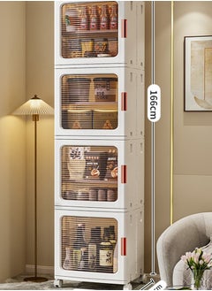 NKX 4 Layers Household Living Room Folding Storage Cabinet  - Image 1
