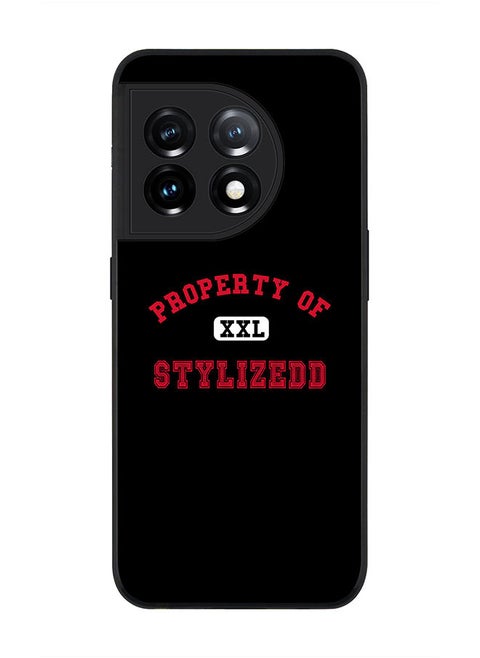 Rugged Black edge case for OnePlus 11R 5G / OnePlus Ace 2 Slim fit Soft Case Flexible Rubber Edges Anti Drop TPU Gel Thin Cover - Property of Stylizedd