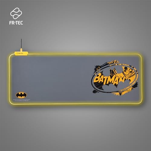 FR-TEC FRTEC - XL باتمان RGB LED ضوء ماوس ولوحة مفاتيح، توصيل وتشغيل، سطح أملس، غير قابل للانزلاق - Image 2