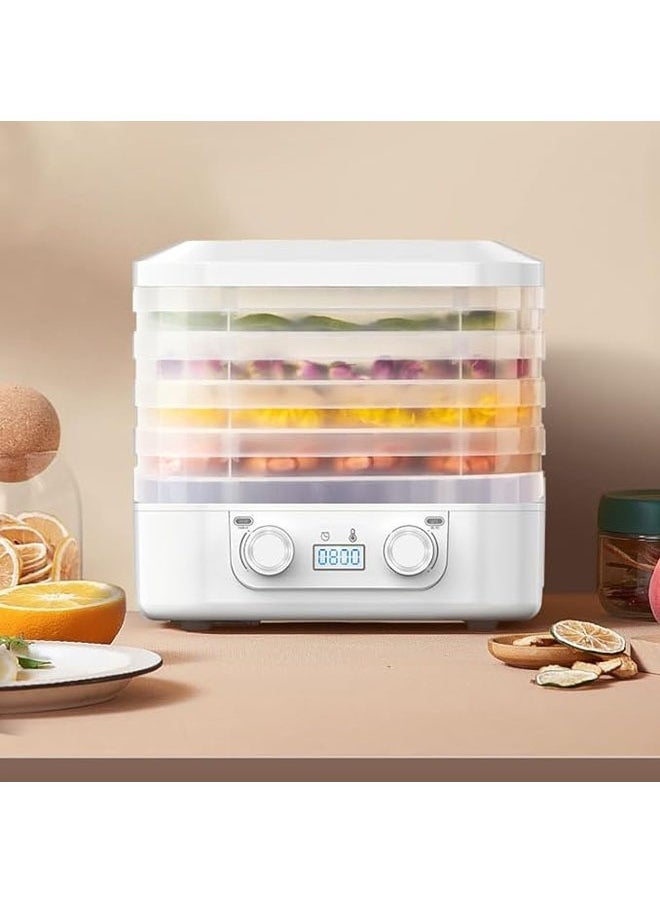 Arabest Electric Food Dehydrator with 5 Trays Tiers, Fruit Dryer Vegetable Drying Machine Powerful Capacity Freeze Dryer Temperature Control Adjustable Timer for Fruits Veggies Meat Pet Treats Snack DIY Made - Image 1