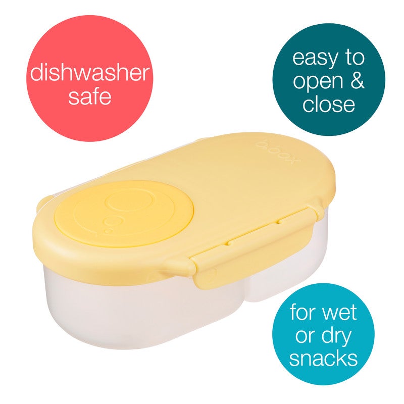 b.box Snackbox | Mini Bento Lunch Box with 2 Leakproof Compartments | Ideal for Toddlers, Kids Lunch & Snacks | Fits Whole Piece of Fruit | BPA Free - Image 2
