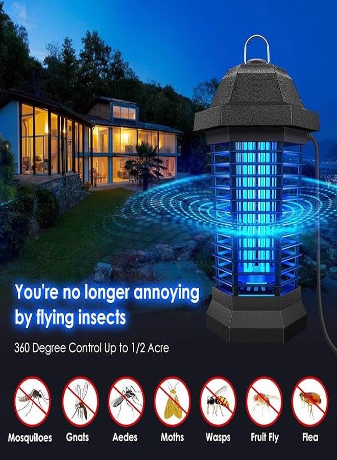 Ariie Bug Zapper Large Coverage 1/2 Acre, Weatherproof, Light Sensor, Mosquito Fly Trap Zapper Killer, Outdoor Indoor, Ariie Mosquito Zapper for Patio Home Office Hotel Warehouse, Commercial Bug Light - Image 3