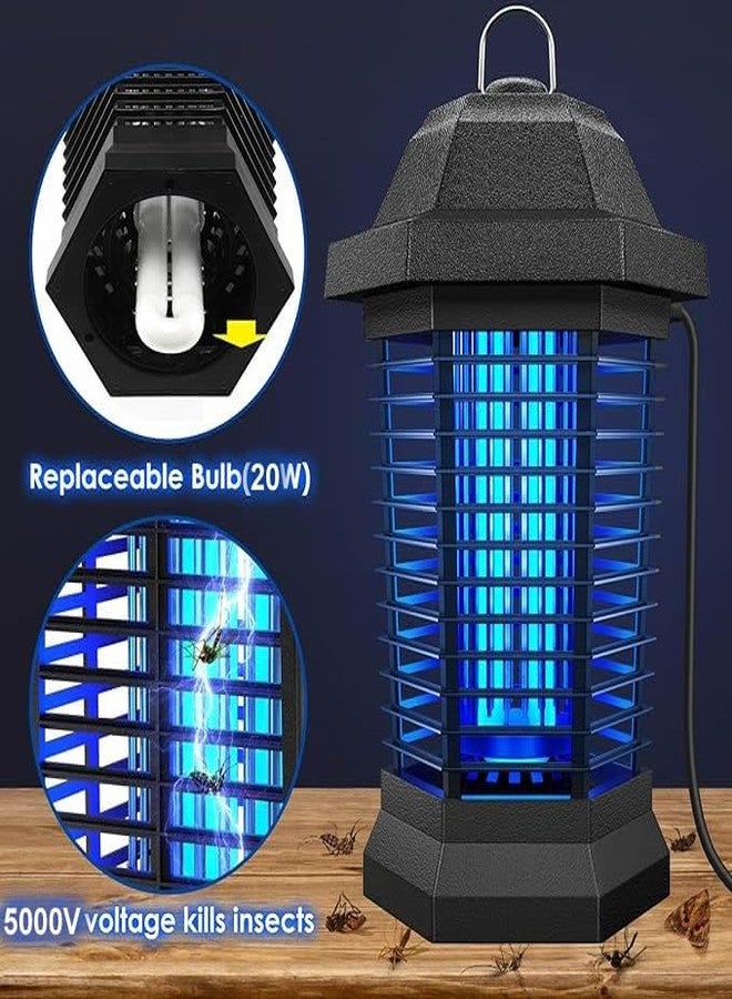 Ariie Bug Zapper Large Coverage 1/2 Acre, Weatherproof, Light Sensor, Mosquito Fly Trap Zapper Killer, Outdoor Indoor, Ariie Mosquito Zapper for Patio Home Office Hotel Warehouse, Commercial Bug Light - Image 4