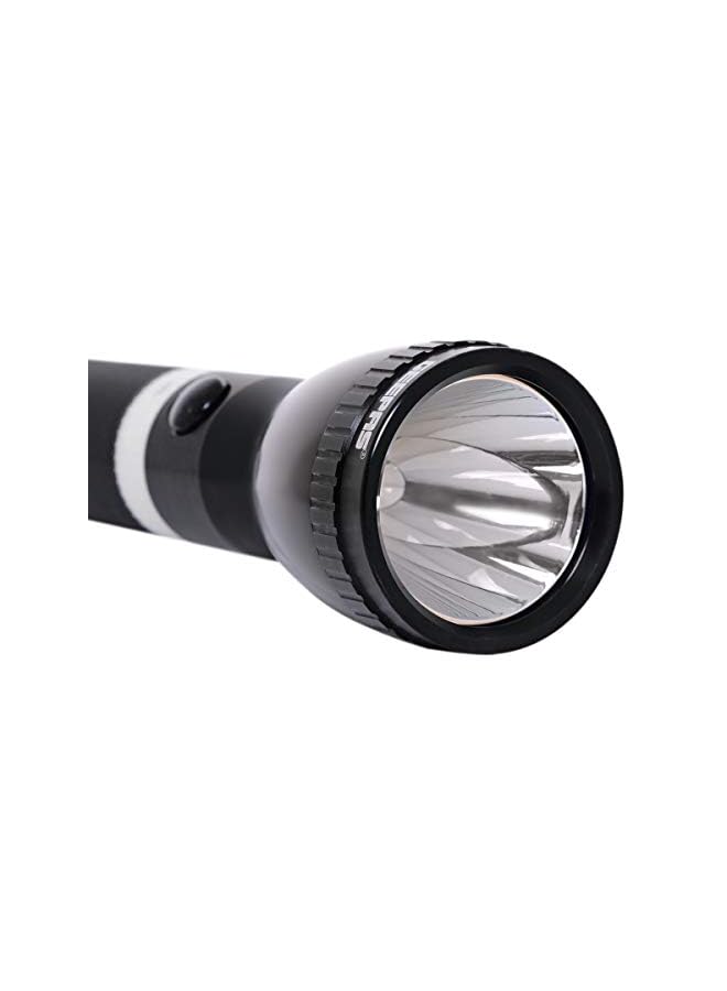 جيباس مصباح يدوي LED قابل لإعادة الشحن 287 ملم أبيض ساطع للغاية مع 4 5 ساعات عمل وبطارية 2500 مللي أمبير في الساعة مثالية للدوريات والرحلات وانقطاع التيار الكهربائي في حالات الطوارئ - Image 3