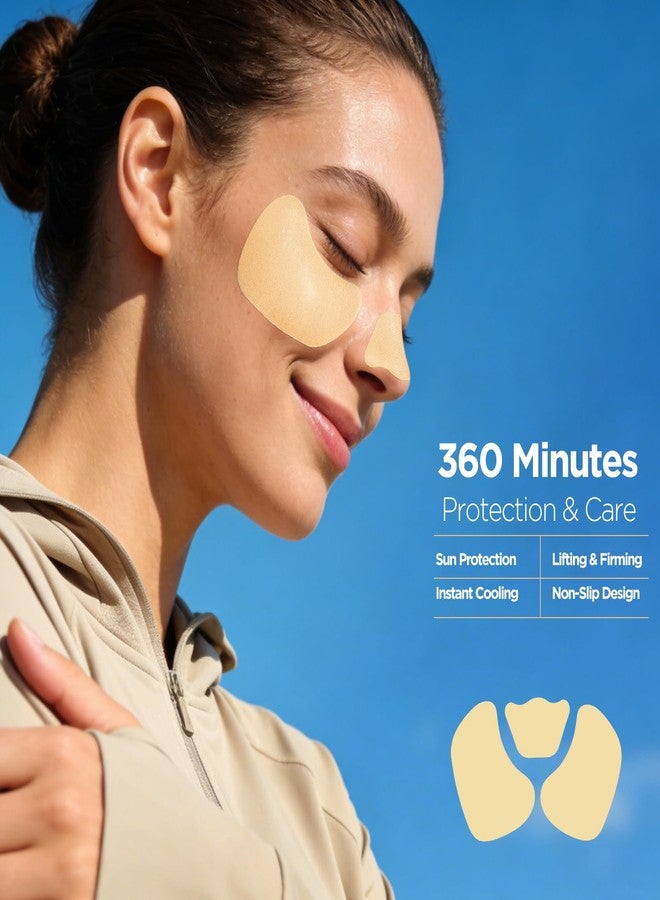 APPTI 5-Pairs Golf Patches, Outdoor UV Protection Eye and Nose Patch, Golf Gel Facial Patches, Hydrating Skin Care Sunscreen Patch, Suitable for Outdoor Activities - Image 3