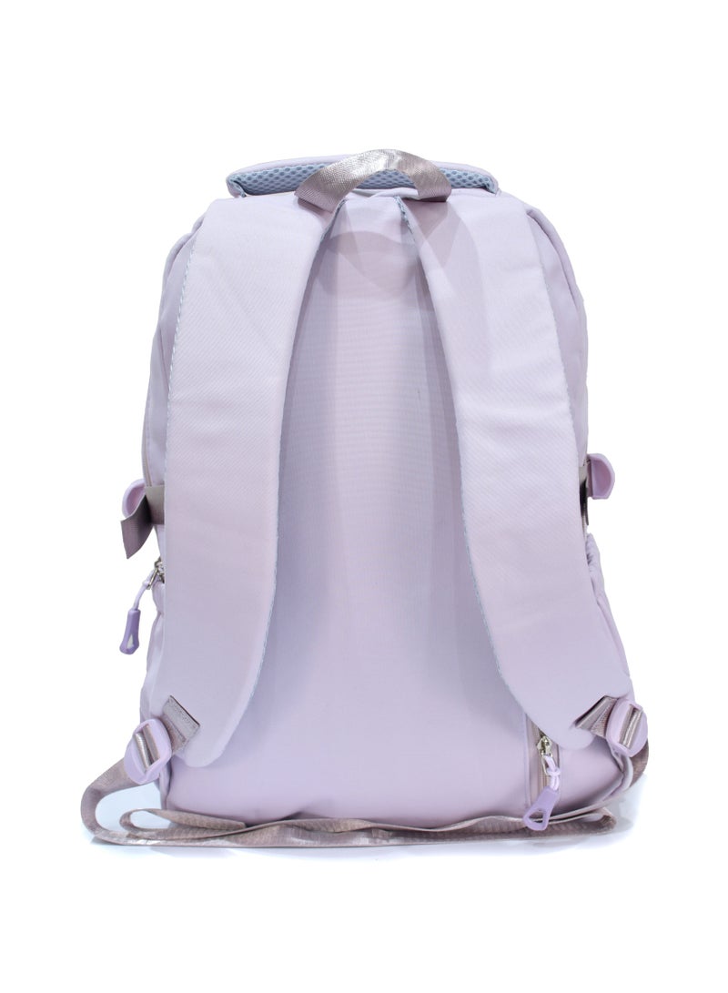 FUERCHEN High quality nylon school backpack for girls and boys, Purple - Image 4