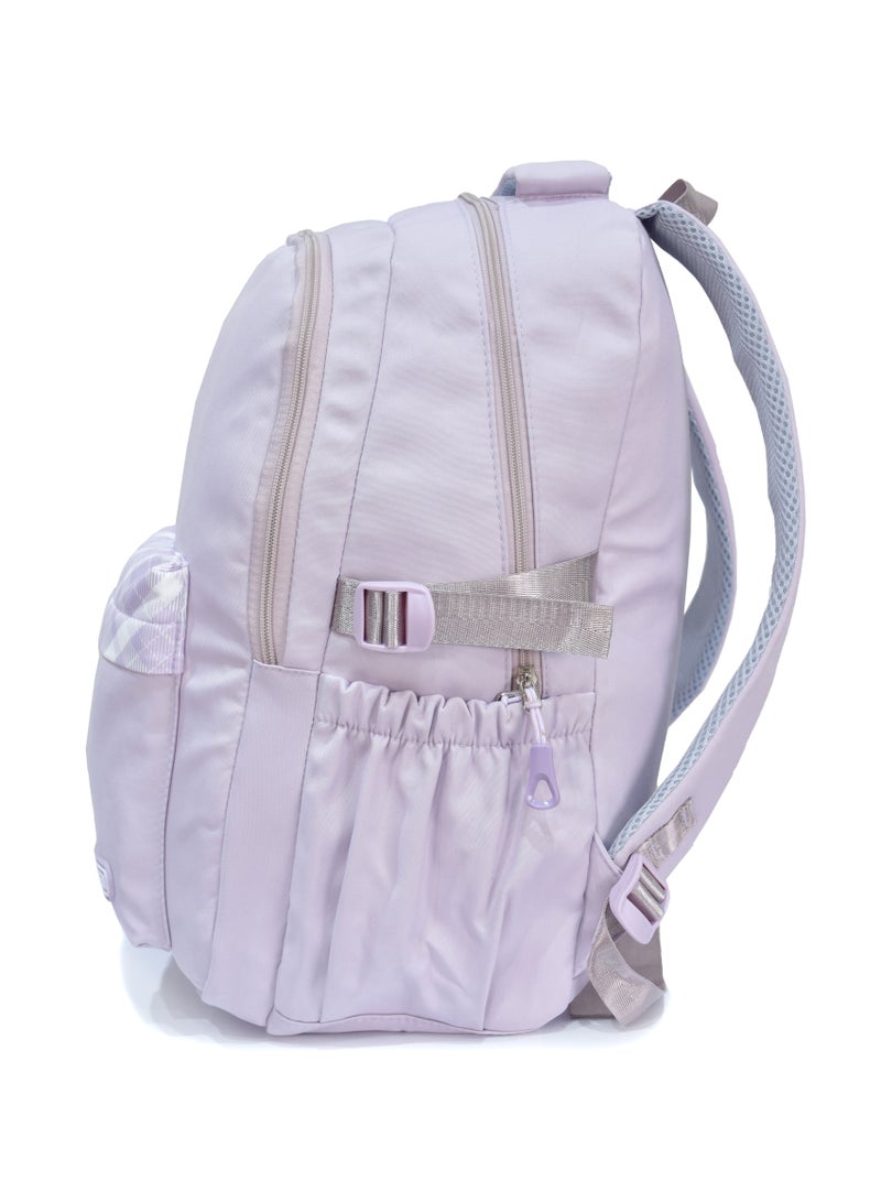FUERCHEN High quality nylon school backpack for girls and boys, Purple - Image 3