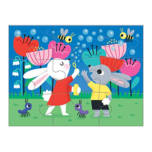 Mudpuppy Mindfulness 4-in-a-Box Puzzle Set – Includes 4 Progressive Jigsaw Puzzles for Kids with 4-12 Pieces – Features Colorful Animal Illustrations for Ages 2-5 - Image 2