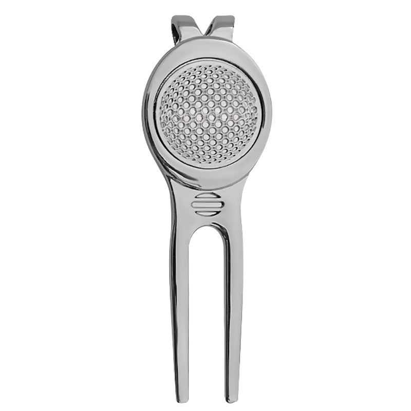 Caiton Divot Tool: Heavy-duty Zinc Alloy Material, Ergonomic Palm-fit Design - Marker-attached Golf Accessory for Golfers - Image 1