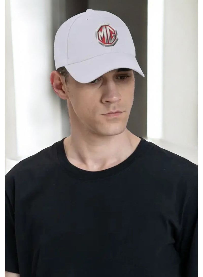 ام جي كاب رجالي من إم جي بتصميم عصري وأنيق باللون الأبيض - Image 1