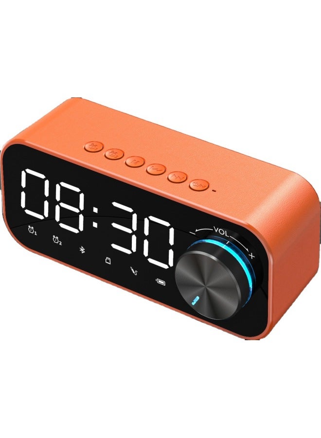 Neutral New Heavy Subwoofer Mini Bluetooth Speaker Card Dual Alarm Clock Applet Wireless Gift Bluetooth Stereo - Image 4